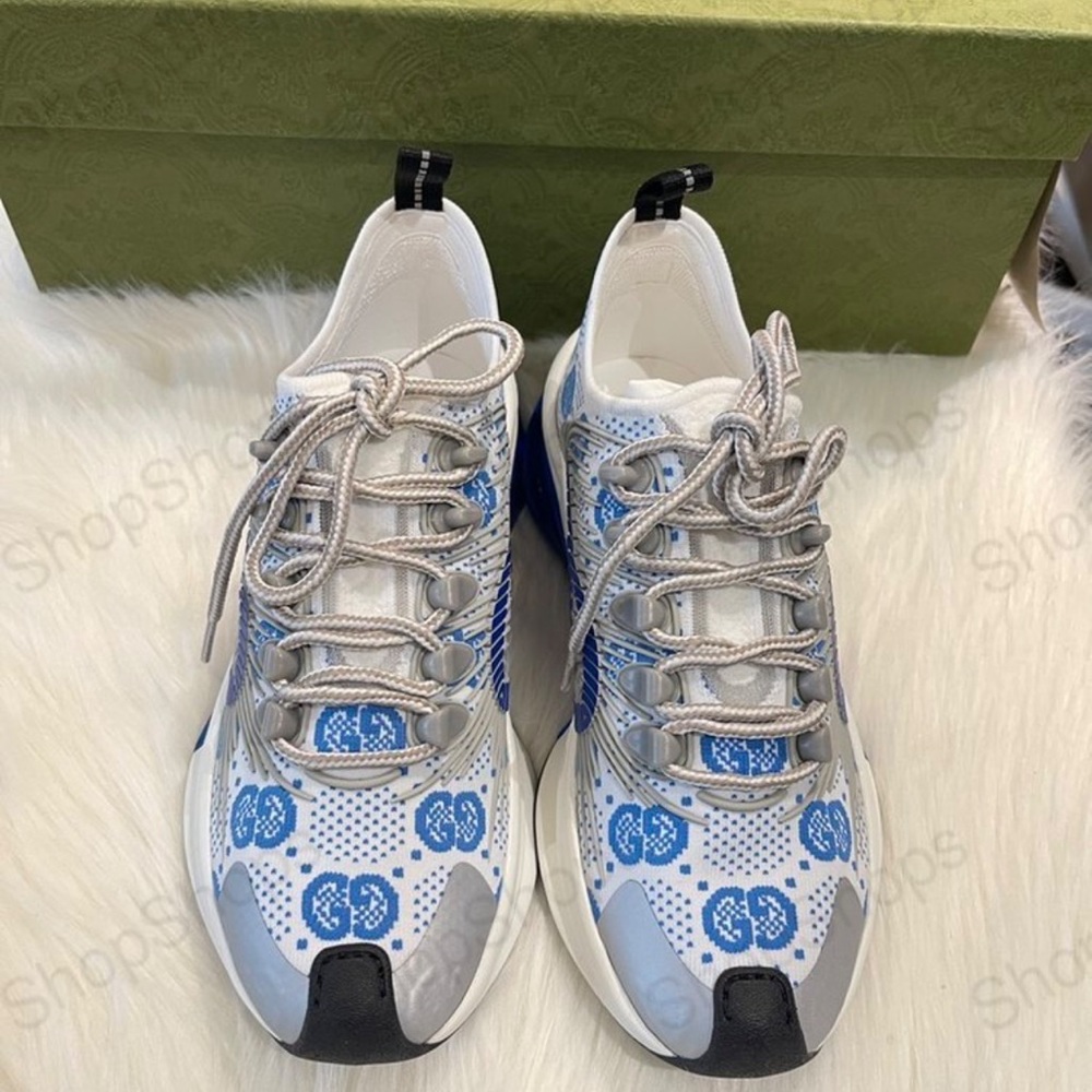 Gucci Blue and White Women's Sneakers